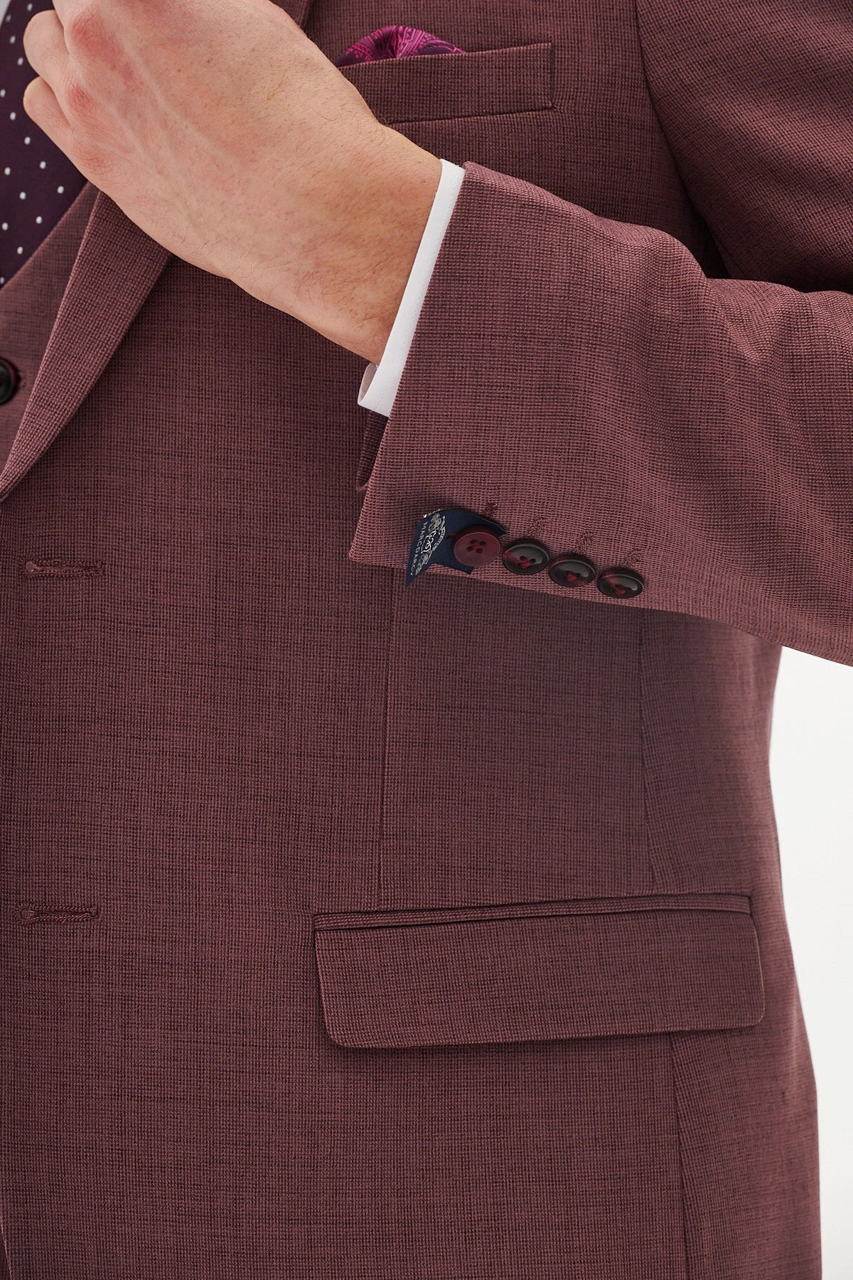 MONTY - Mauve Three Piece Suit