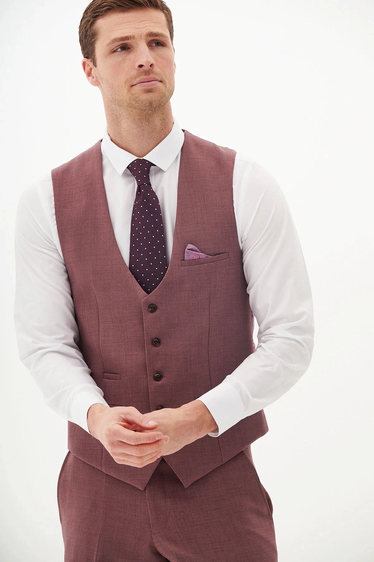 MONTY - Mauve Three Piece Suit