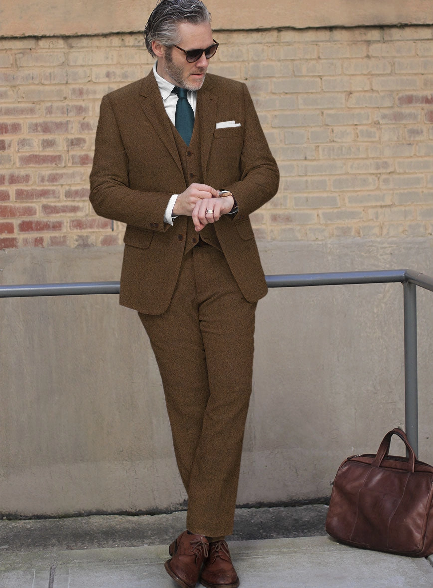 Naples Caffe Brown Tweed Suit