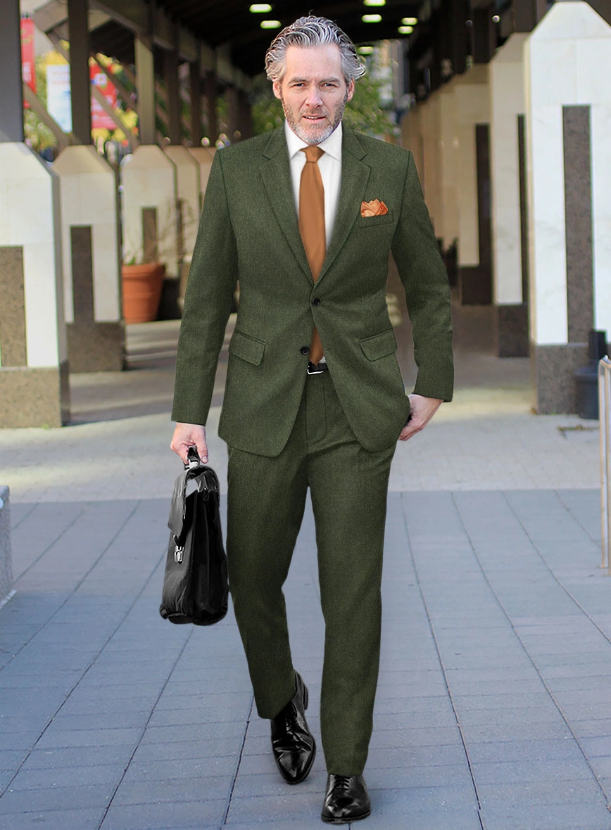 Naples Green Tweed Suit