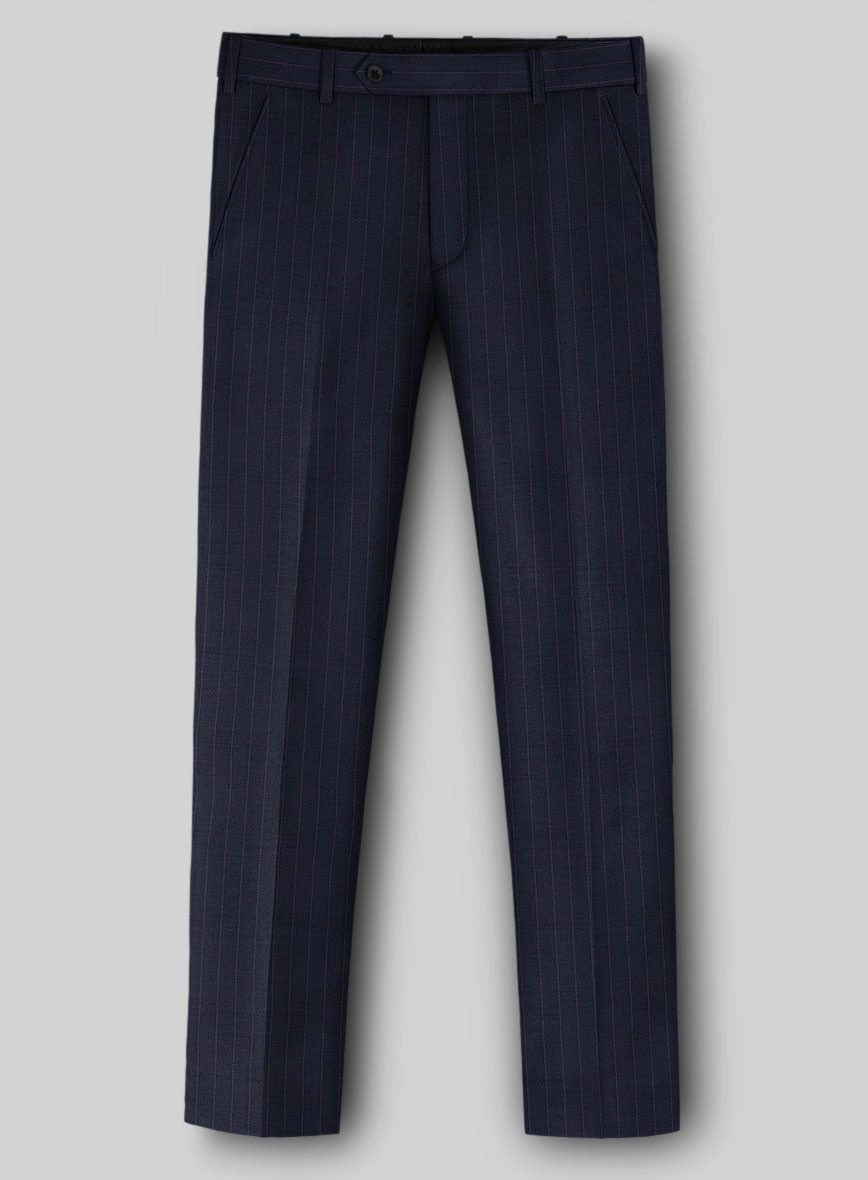 Napolean Abelino Stripe Blue Wool Suit