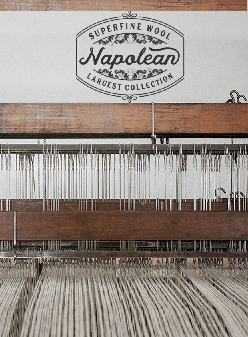 Napolean Alonzo Stripe Gray Wool Suit