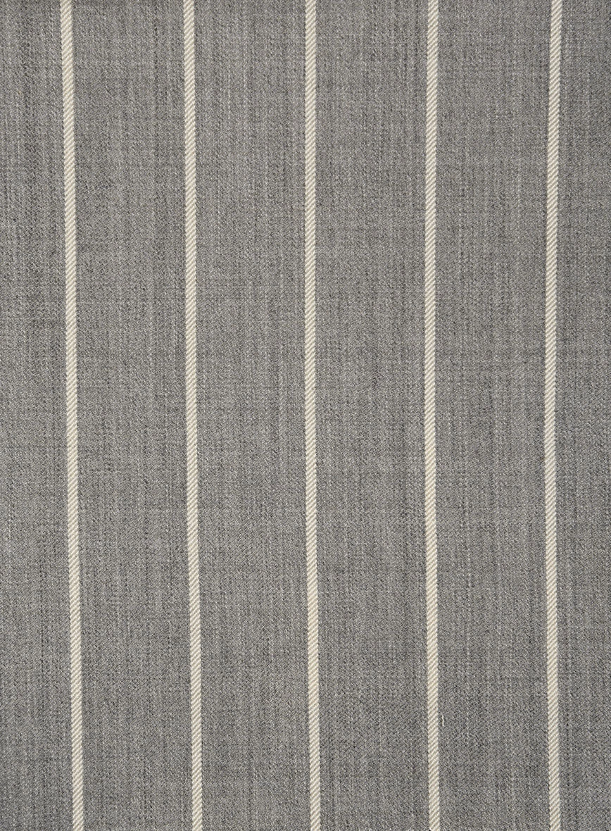 Napolean Alonzo Stripe Gray Wool Suit