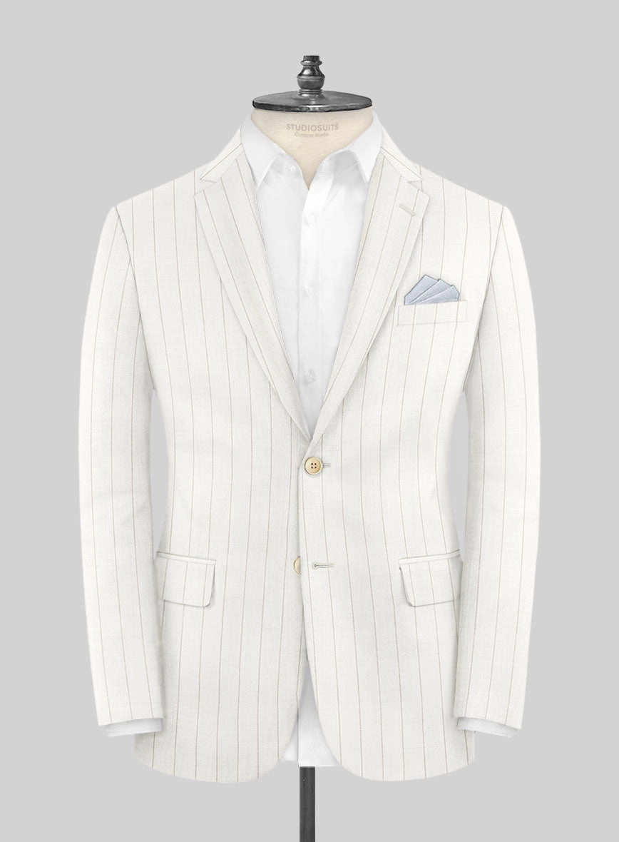 Napolean Artisan Band Ivory Wool Suit
