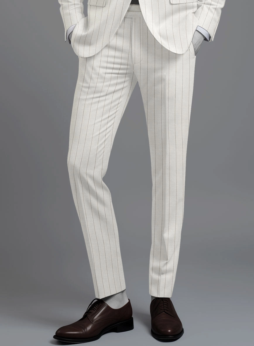Napolean Artisan Band Ivory Wool Suit