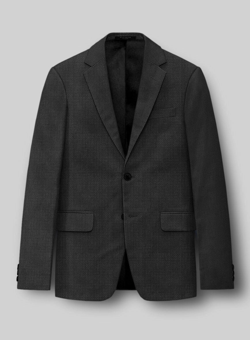Napolean Cavalry Twill Charcoal Wool Suit