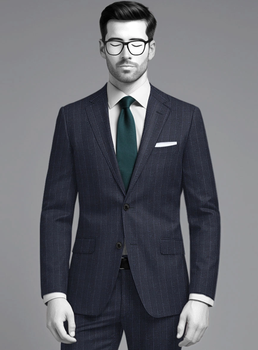 Napolean Como Bar Dark Blue Wool Suit