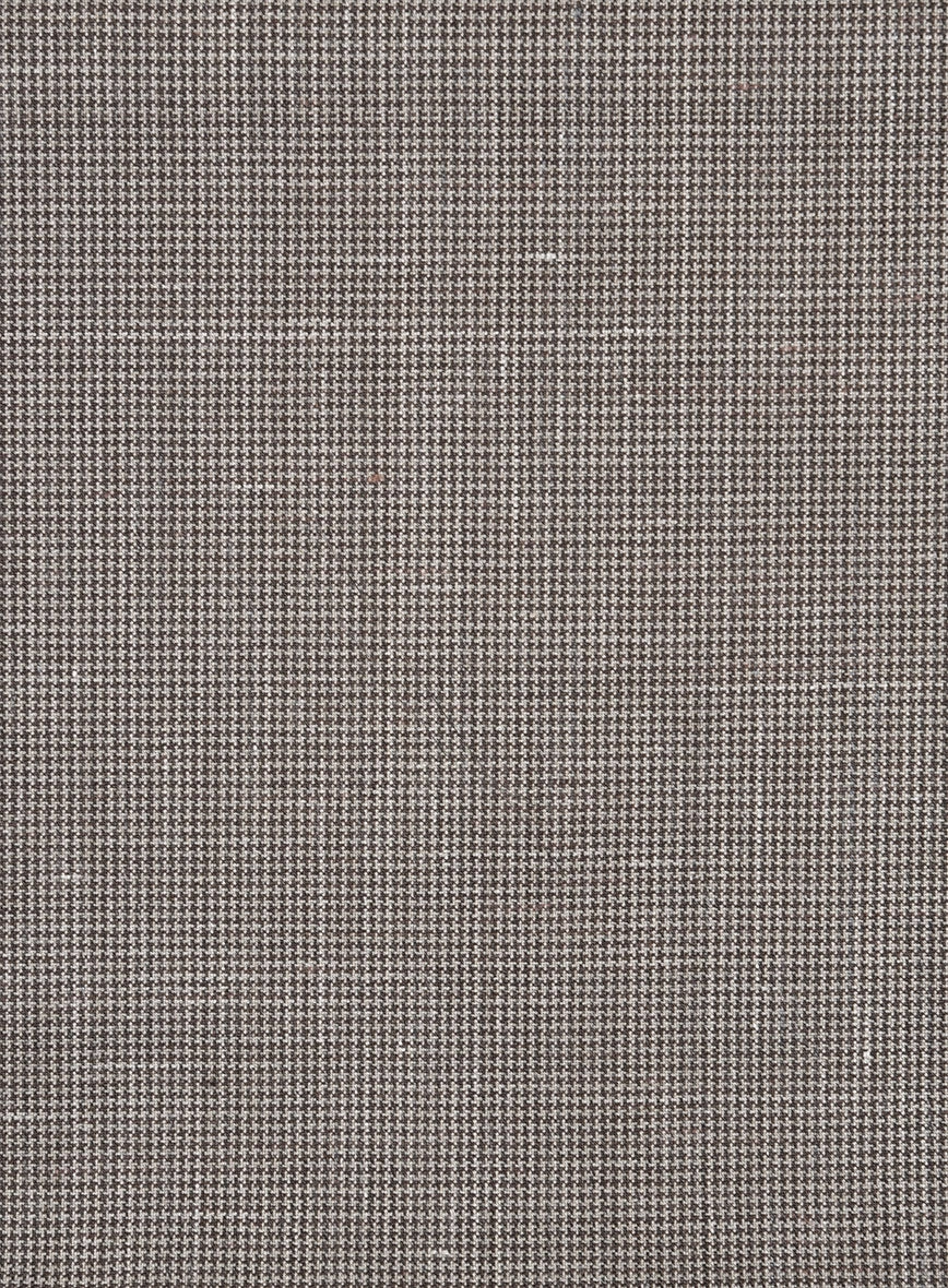 Napolean Costa Mini Houndstooth Brown Wool Suit