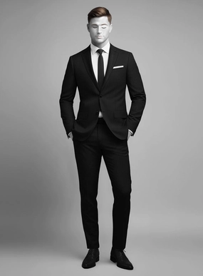 Napolean Crossweave Wool Suit