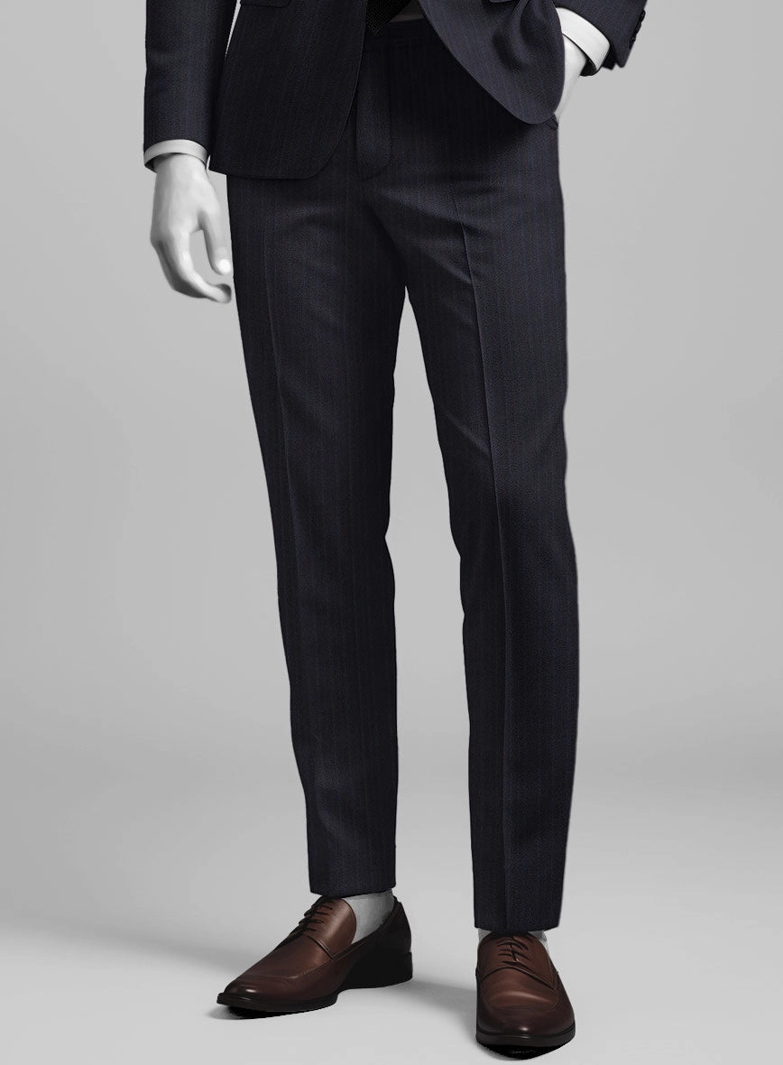 Napolean Elias Stripe Navy Wool Suit