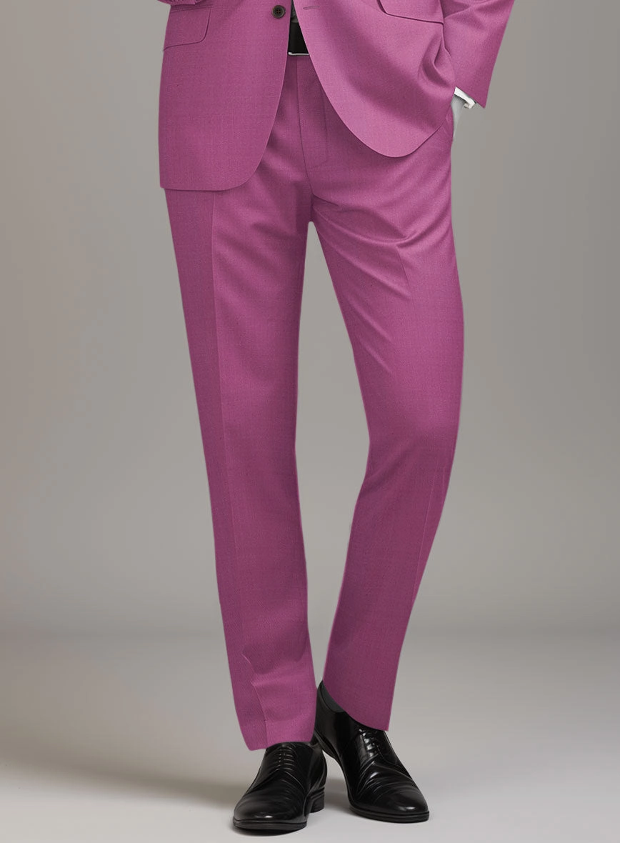 Napolean Fuchsia Pink Wool Suit