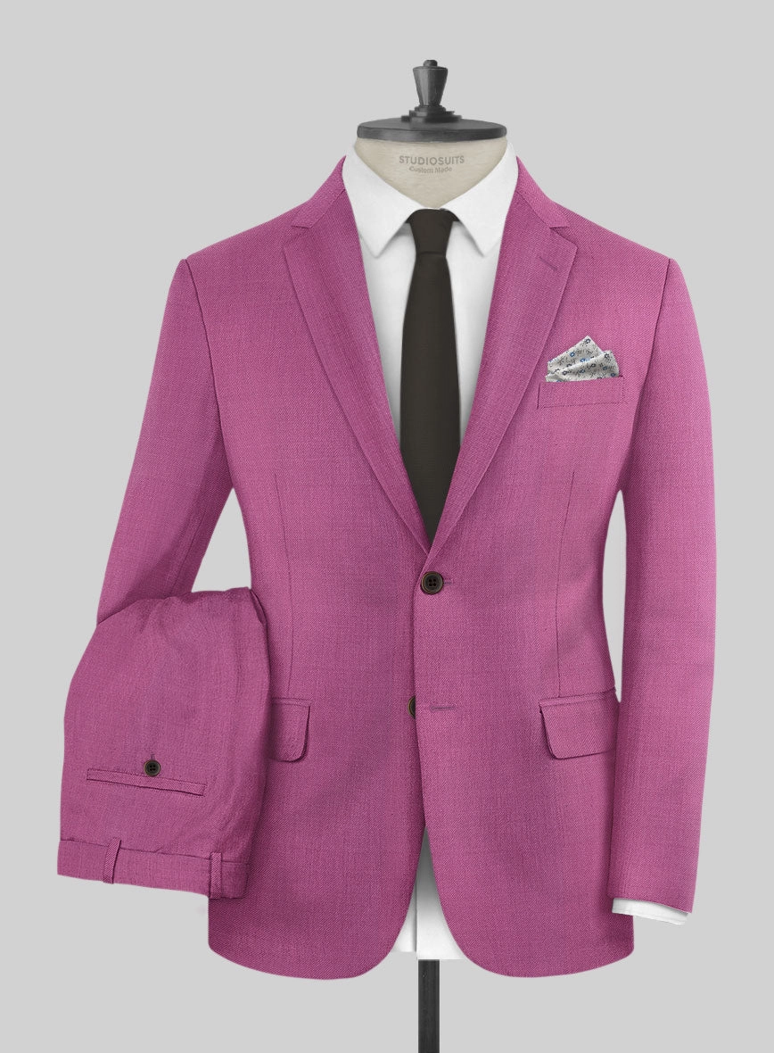 Napolean Fuchsia Pink Wool Suit