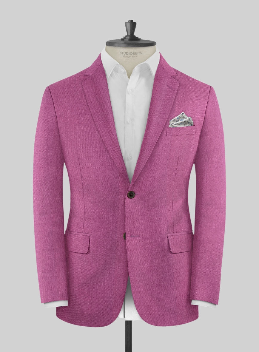 Napolean Fuchsia Pink Wool Suit