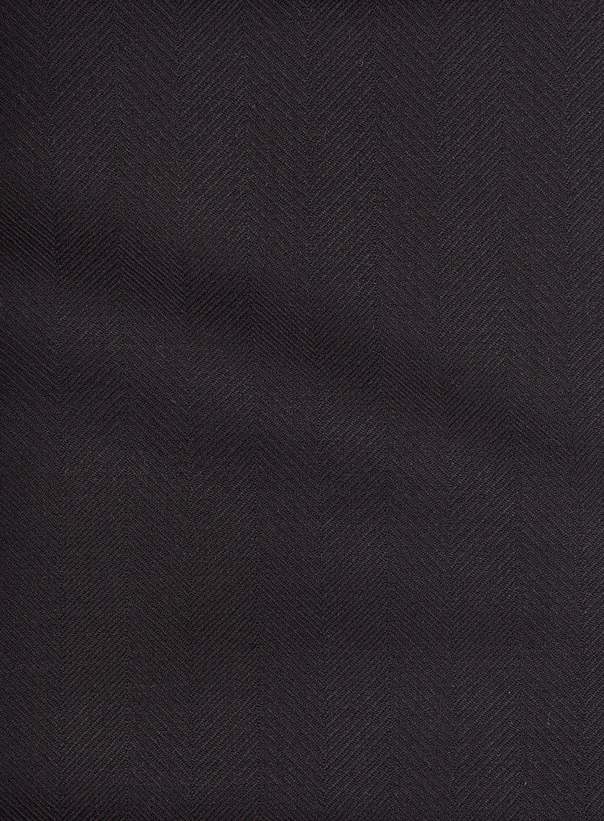 Napolean Imperial Brown Herringbone Wool Suit