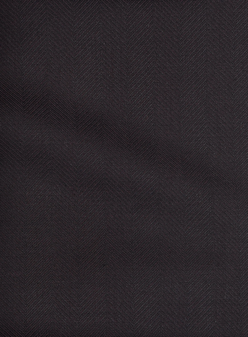 Napolean Imperial Brown Herringbone Wool Suit
