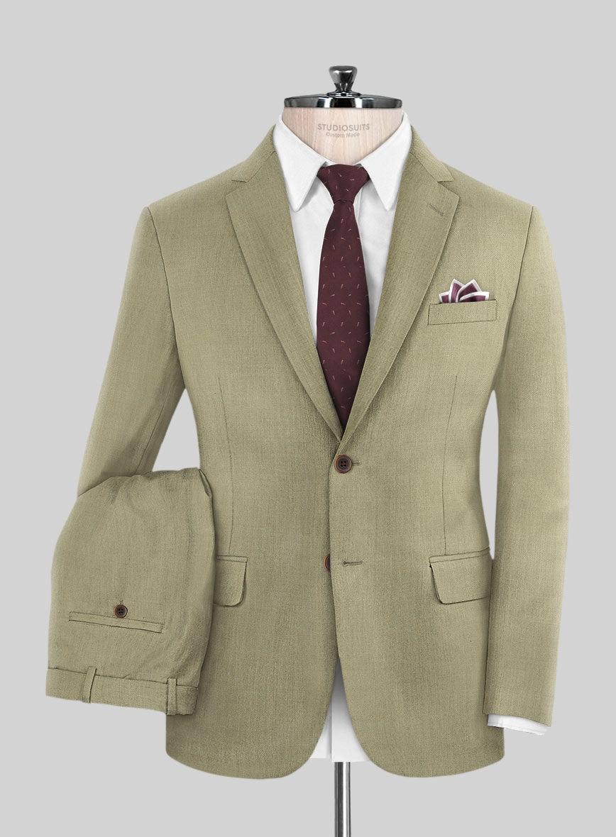 Napolean Light Khaki Wool Suit