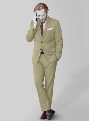 Napolean Light Khaki Wool Suit
