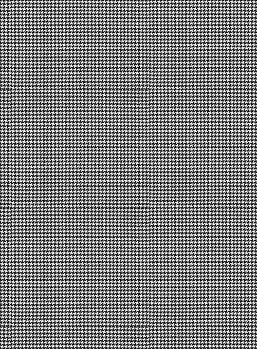Napolean Mini Houndstooth White Wool Suit