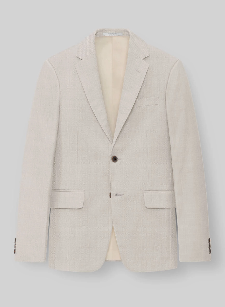 Napolean Muted Beige Wool Suit