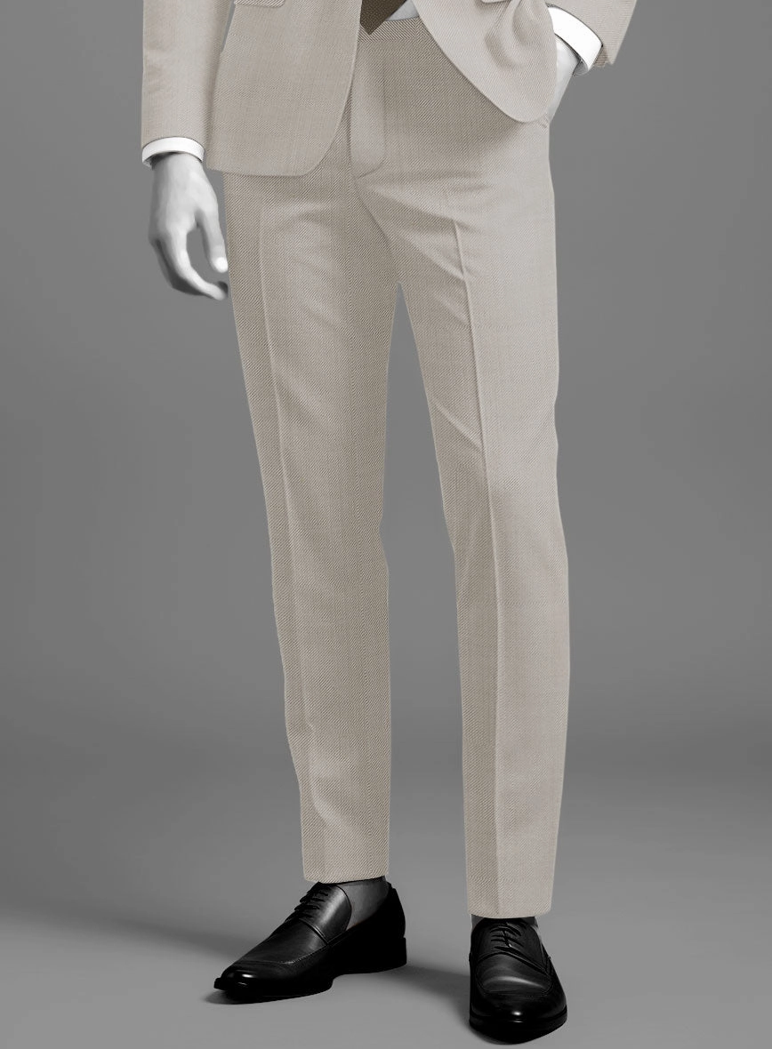 Napolean Muted Beige Wool Suit