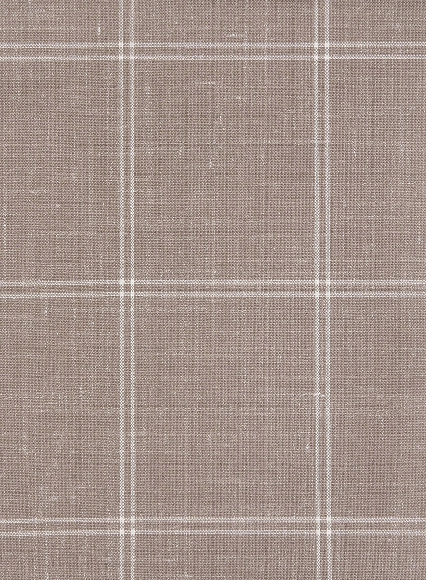 Napolean Noemi Windowpane Brown Wool Suit