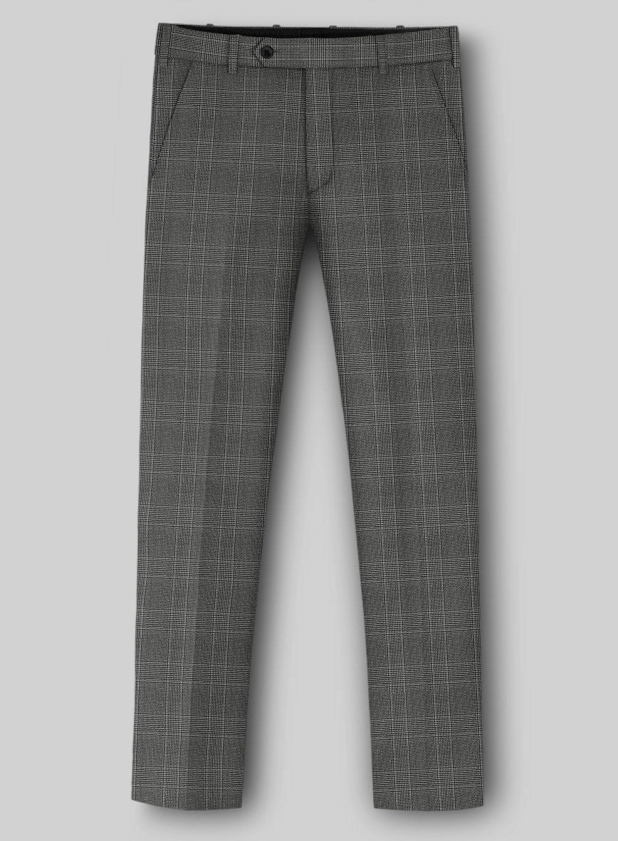 Napolean Porter Prince Of Wales Gray Wool Suit