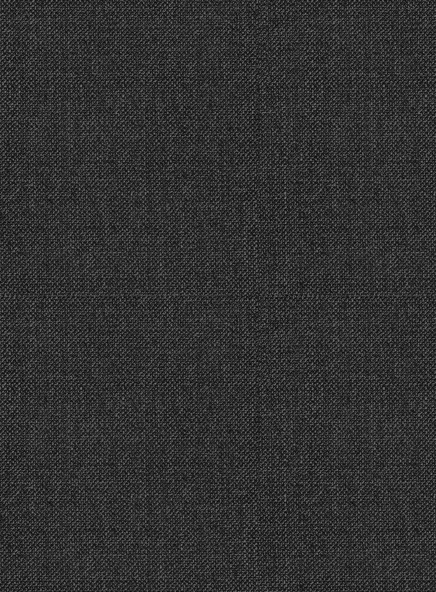 Napolean Sharkskin Charcoal Wool Suit