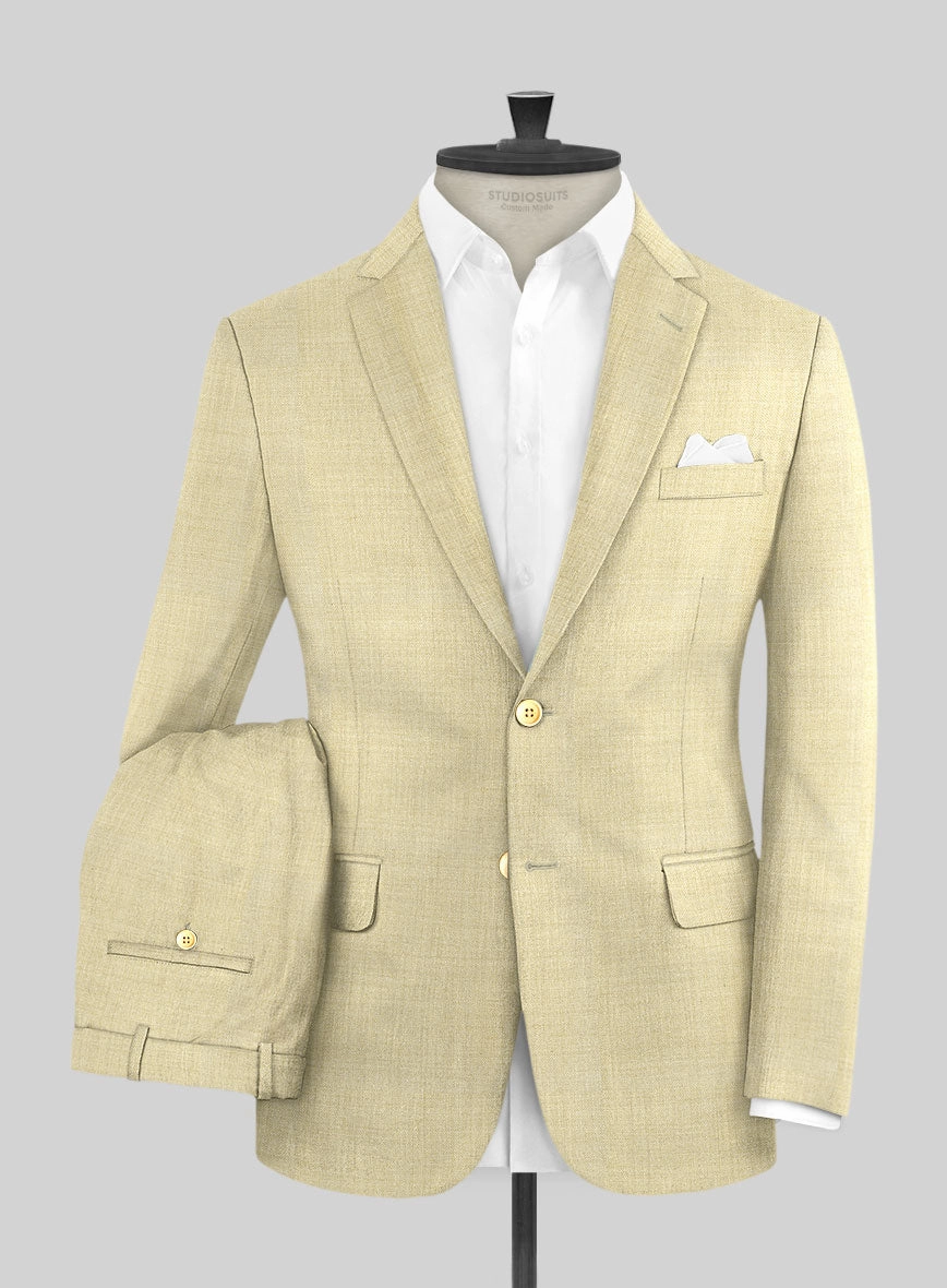 Napolean Spring Latte Beige Wool Suit