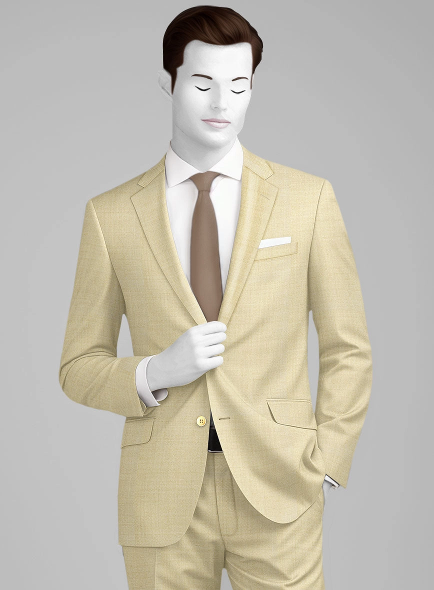 Napolean Spring Latte Beige Wool Suit
