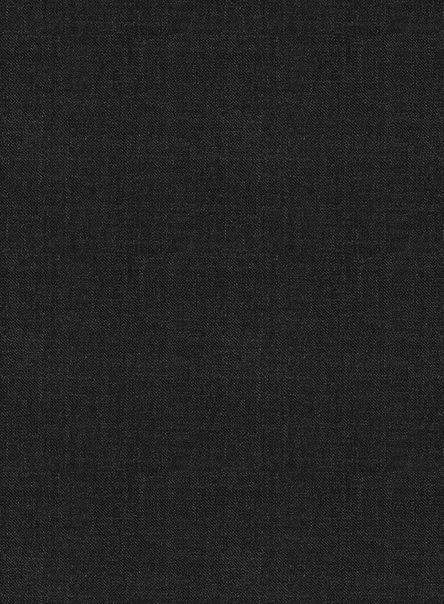 Napolean Stone Black Wool Suit