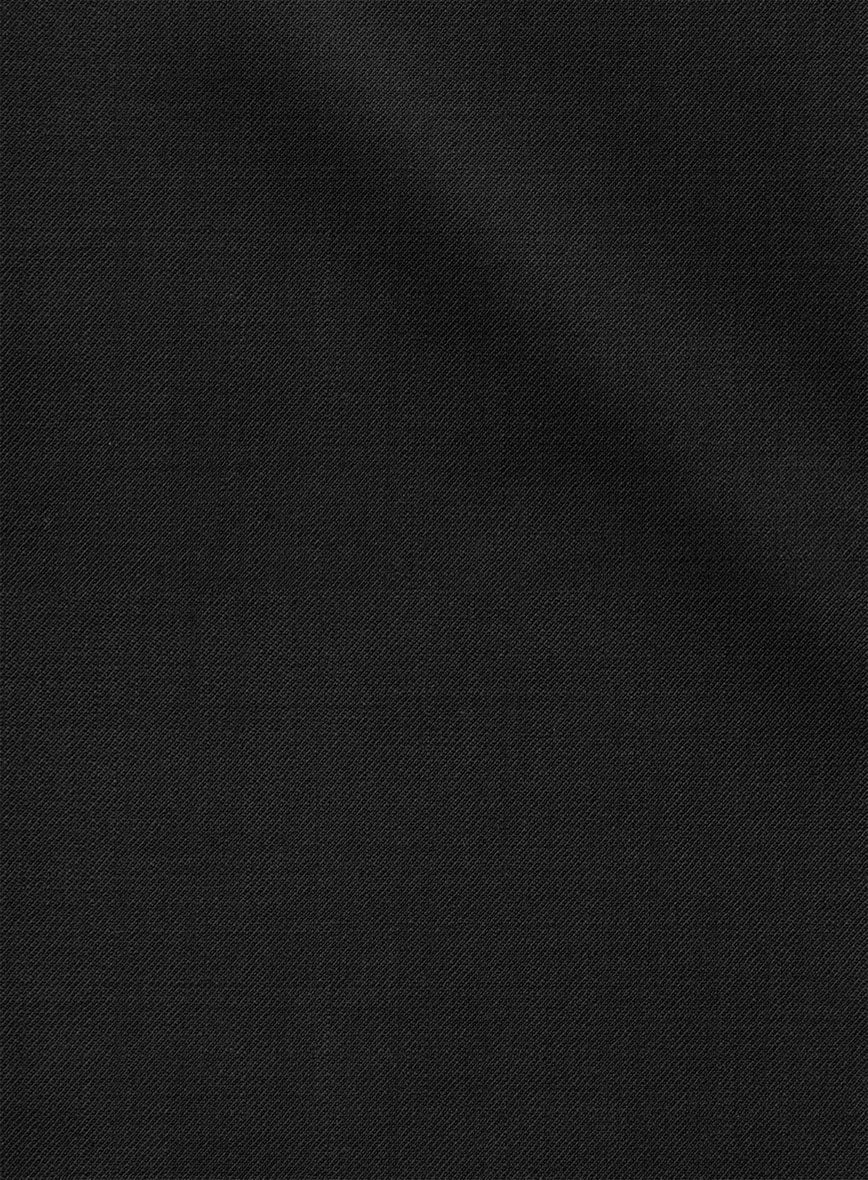 Napolean Stretch Black Wool Suit