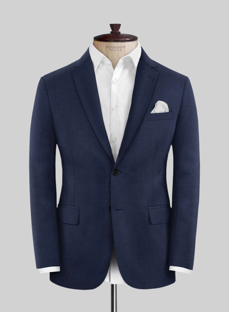 Napolean Stretch Blue Wool Suit