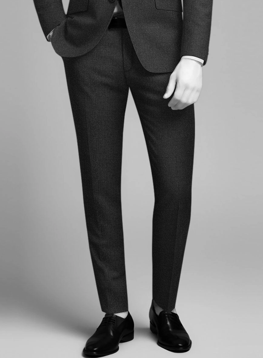 Napolean Stretch Charcoal Wool Suit