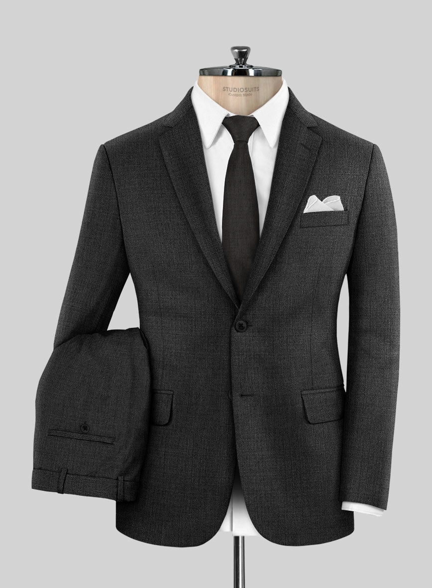Napolean Stretch Charcoal Wool Suit