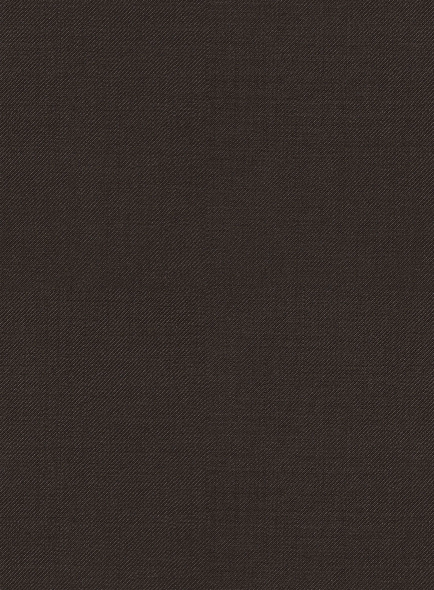 Napolean Stretch Dark Brown Wool Suit