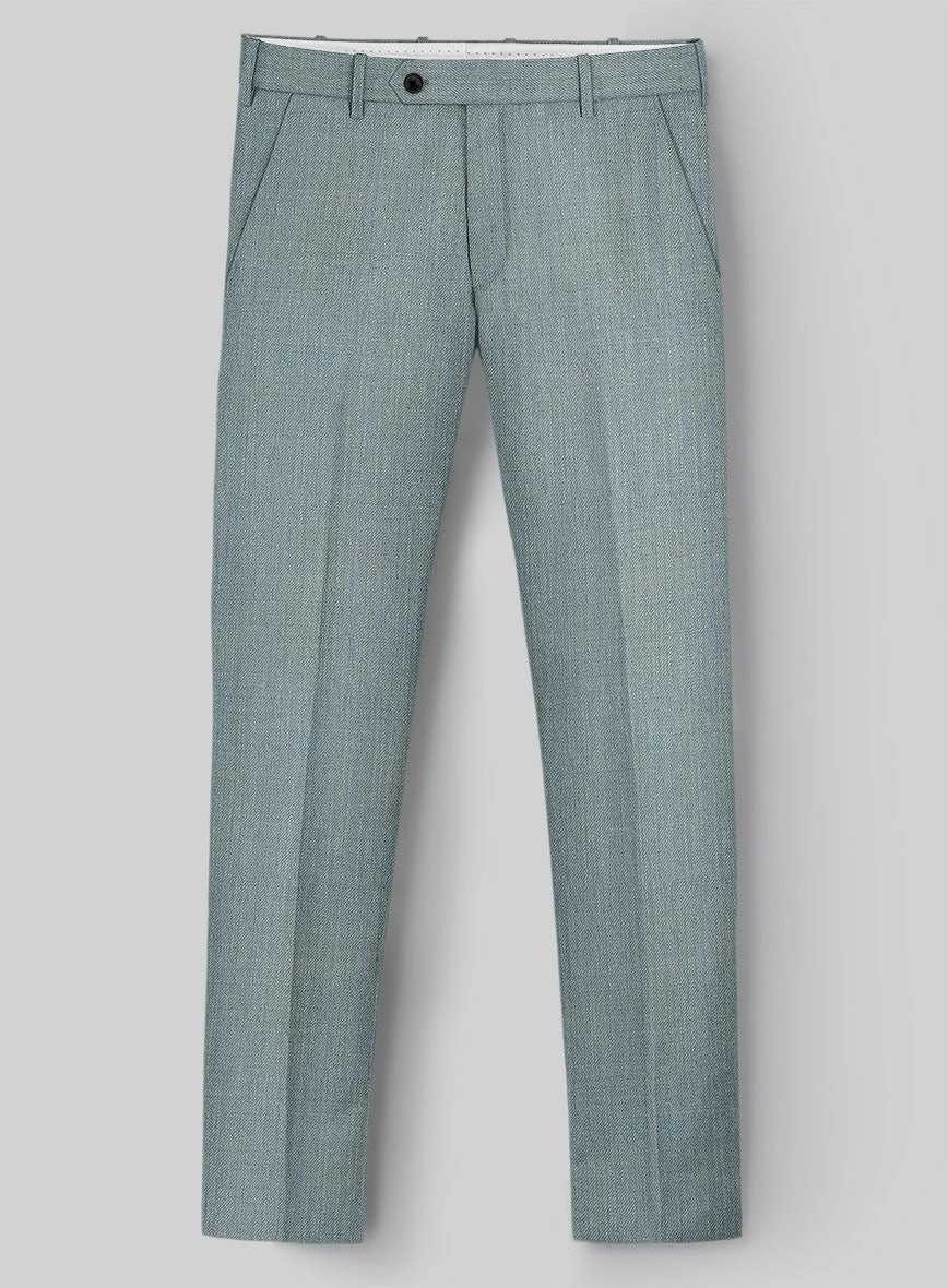 Napolean Stretch Gray Blue Wool Suit