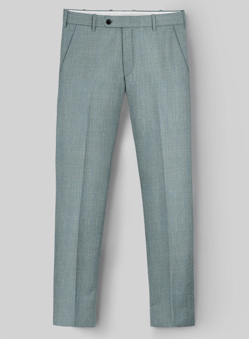 Napolean Stretch Gray Blue Wool Suit