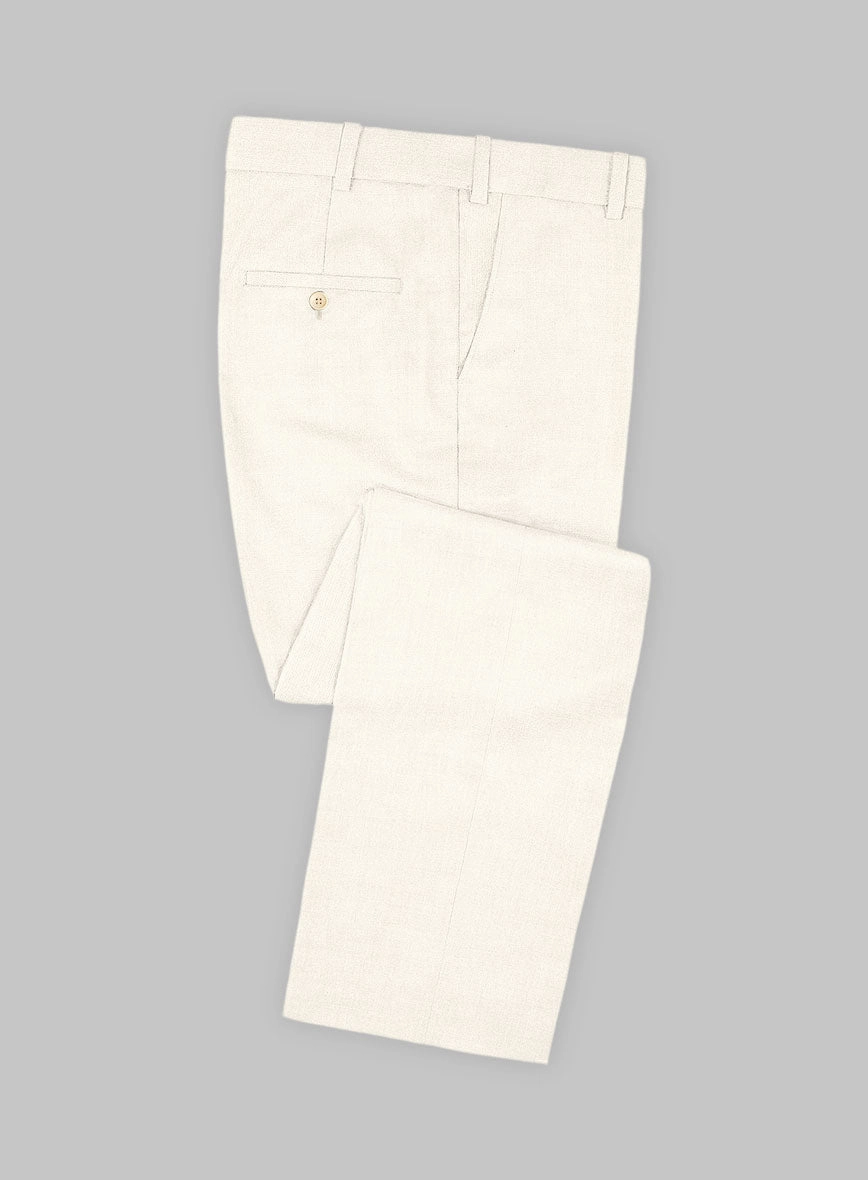 Napolean Stretch Ivory Wool Suit