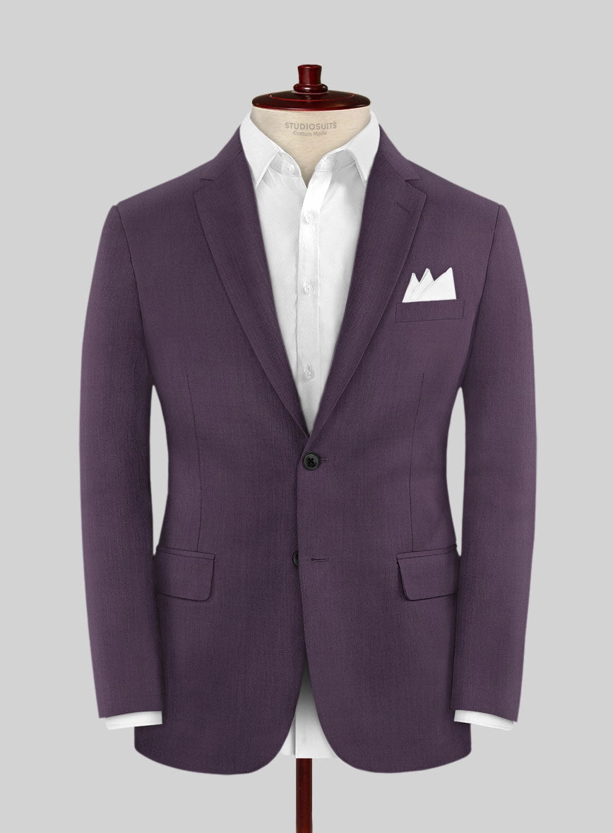 Napolean Stretch Purple Wool Suit