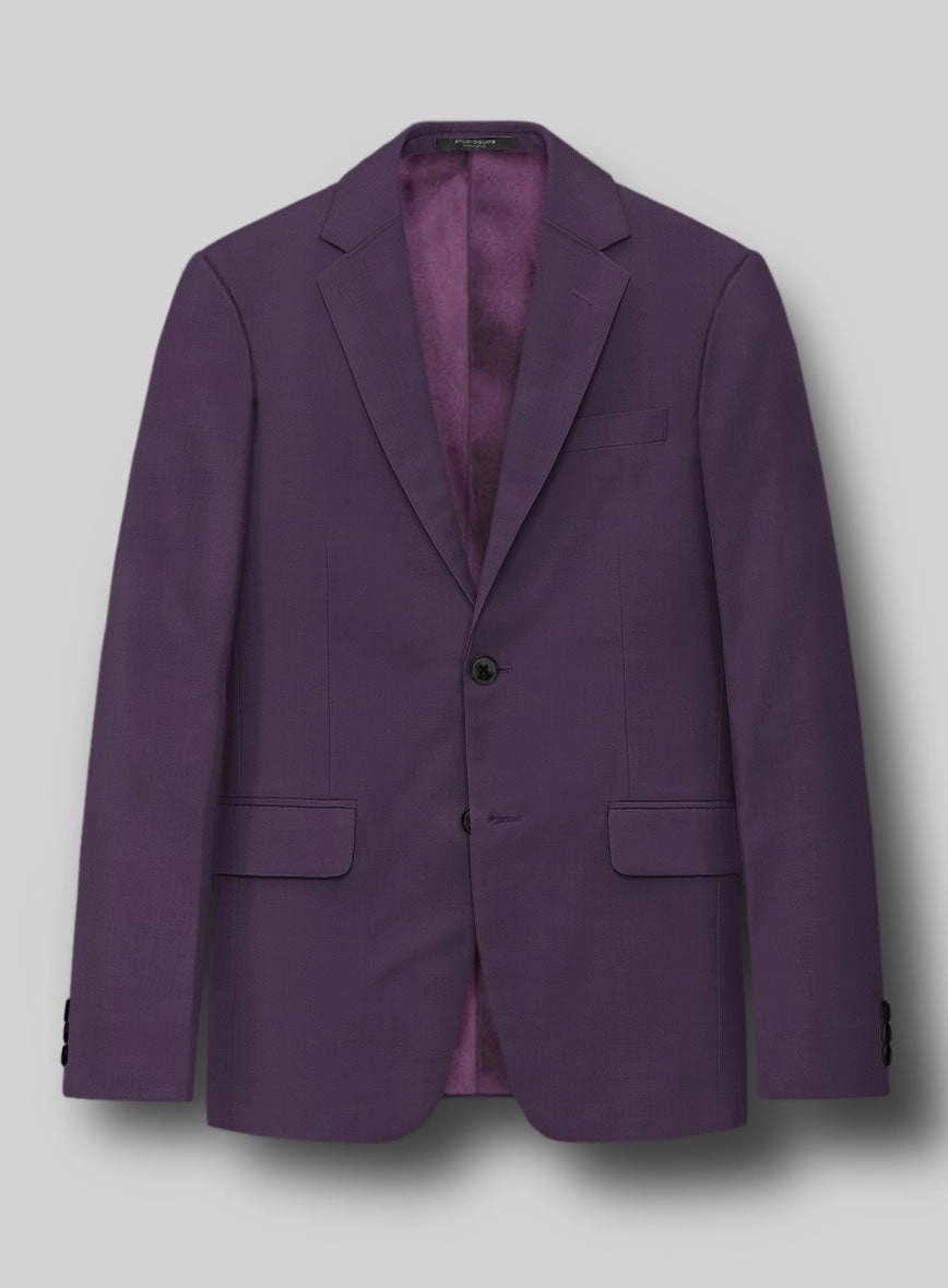 Napolean Stretch Purple Wool Suit