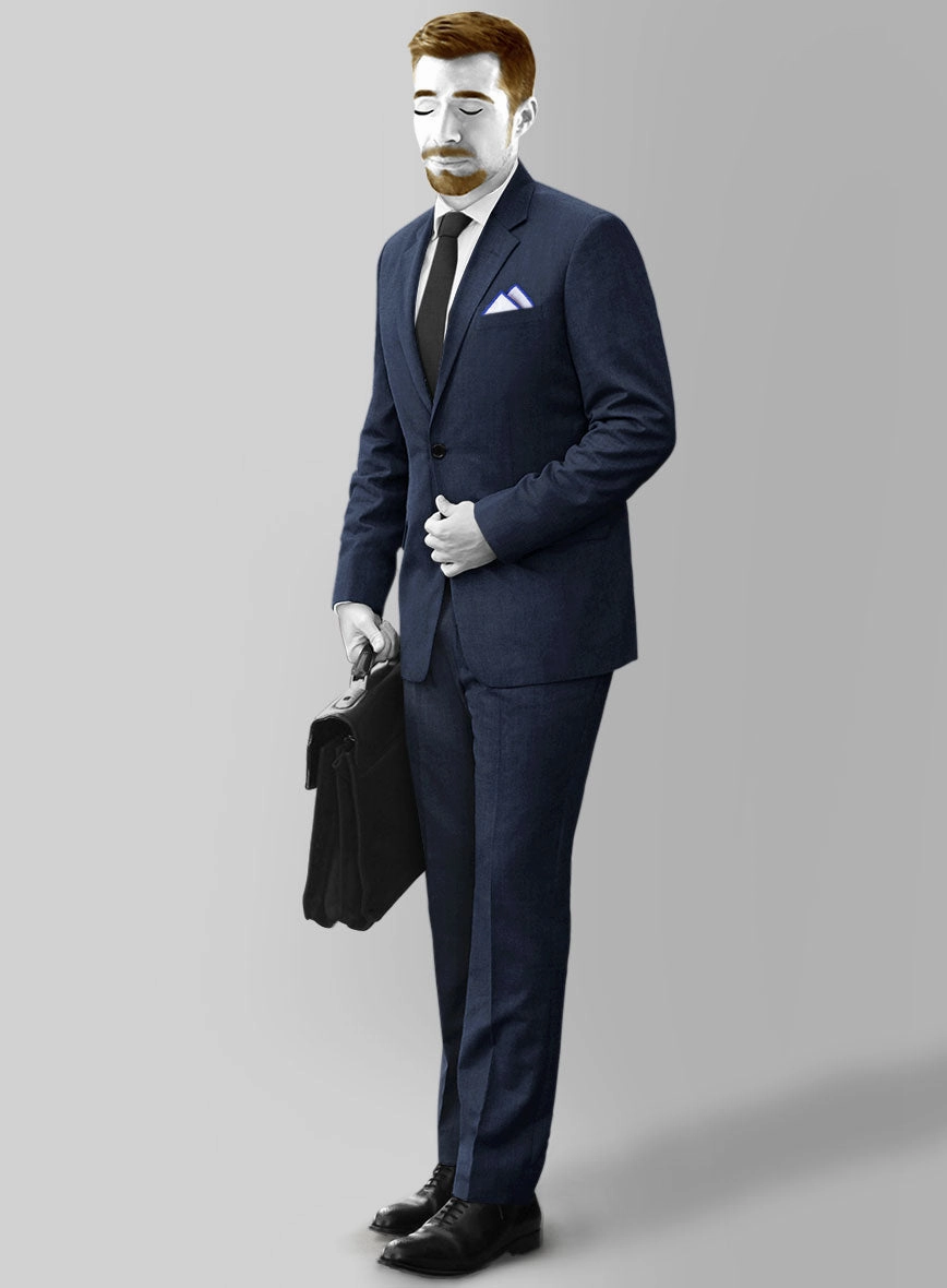 Napolean Stretch Royal Blue Wool Suit