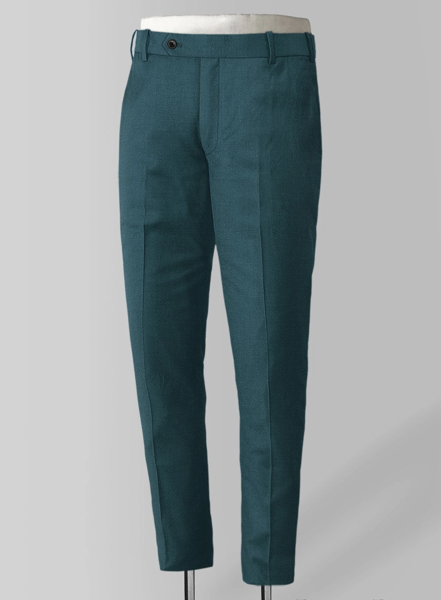 Napolean Stretch Teal Blue Wool Suit