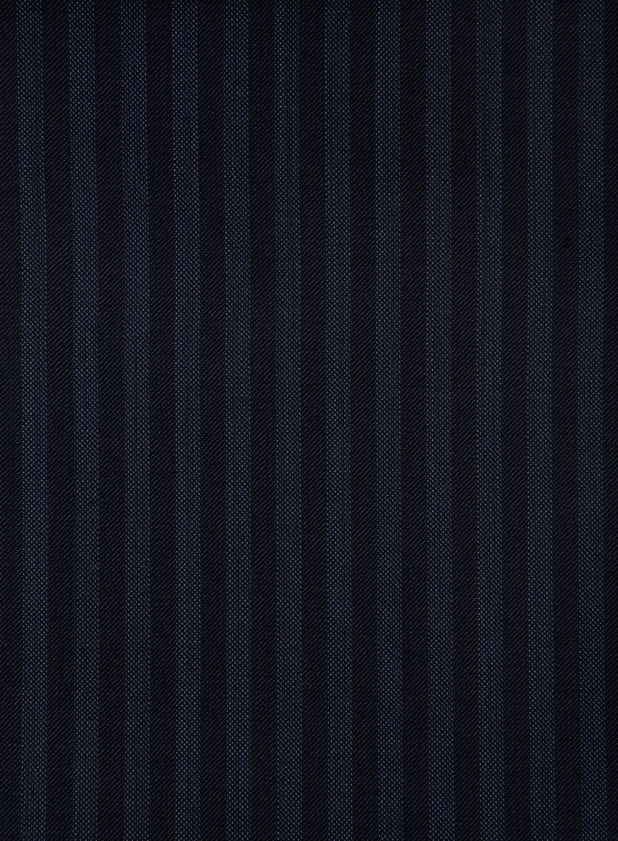 Napolean Vittore Stripe Ink Blue Wool Suit