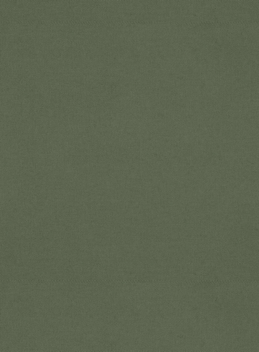 Olive Green Cotton Suit