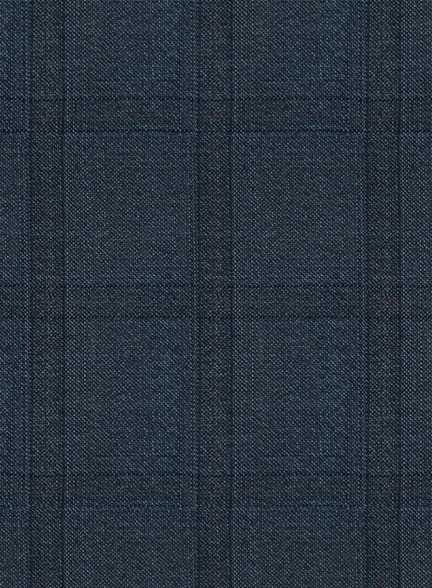 Reda Baltie Blue Checks Wool Suit