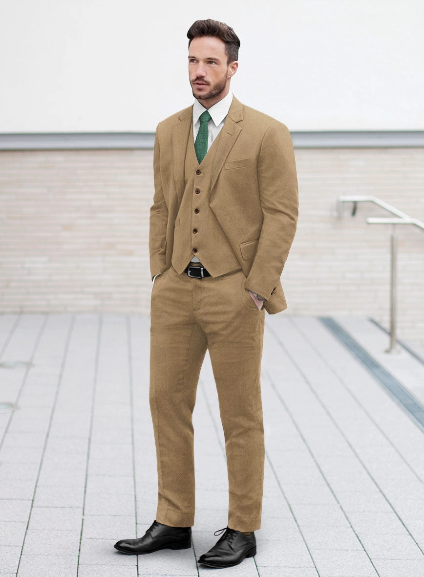 Reda British Khaki Wool Suit