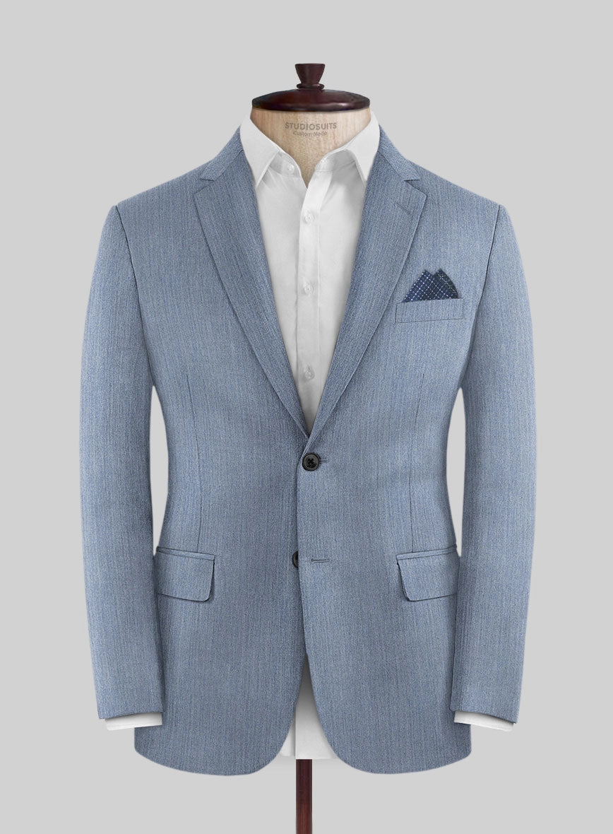 Reda Denim Light Blue Wool Suit