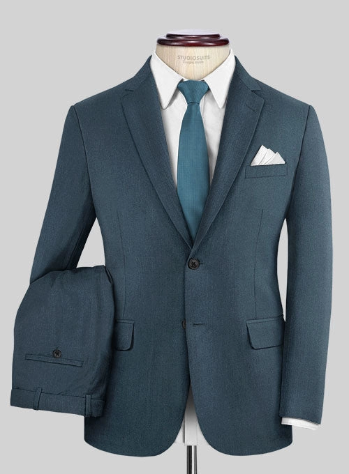 Reda Ebony Blue Wool Suit
