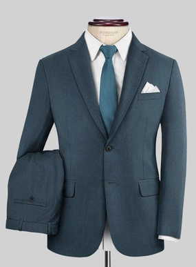 Reda Ebony Blue Wool Suit