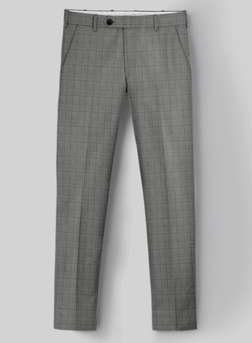 Reda Erlon Gray Checks Wool Suit